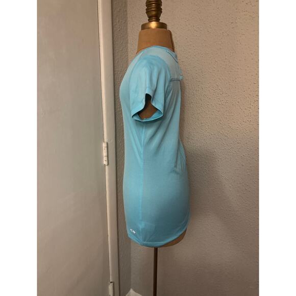 Champion C9 Vented Blue Short Sleeve Exercise Top S Activewear Atheisure Casual - Picture 3 of 13